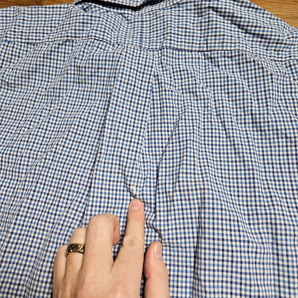 Ralph Lauren Classic Fit Gingham Long Sleeve Button Down Shirt Mens XL Old Money - Picture 4 of 7